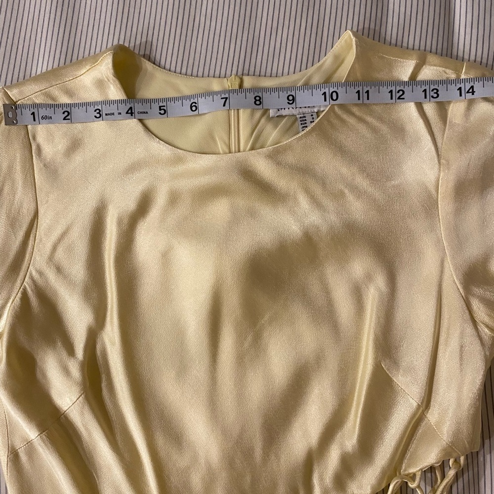 SHONA JOY BUTTER YELLOW ARIENZO ASSYMETRICAL
LONG SLEEVE GOWN MAXI DRESS SIZE 2 - Picture 11 of 14
